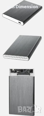 Кутия за външен SSD/HDD 2.5 диск алуминии USB Type-C, снимка 10 - Външни хард дискове - 56749648
