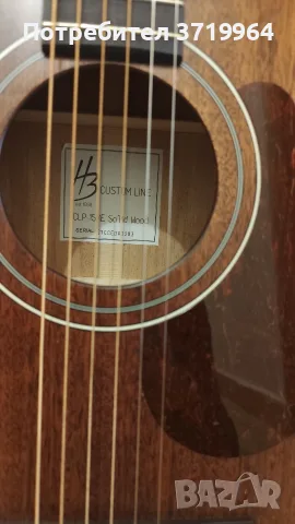 Harley Benton CLP-15ME - solid wood парлор електро-акустична китара , снимка 2 - Китари - 56723549