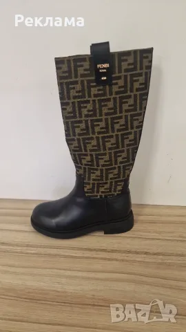 FENDI Filo FF Jacquard – нови дамски ботуши, размер 39