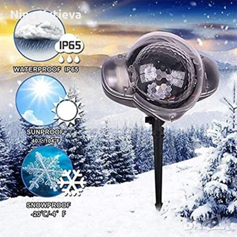 Диско лампа Snow Flower Lamp, снимка 4 - Декорация за дома - 56555727