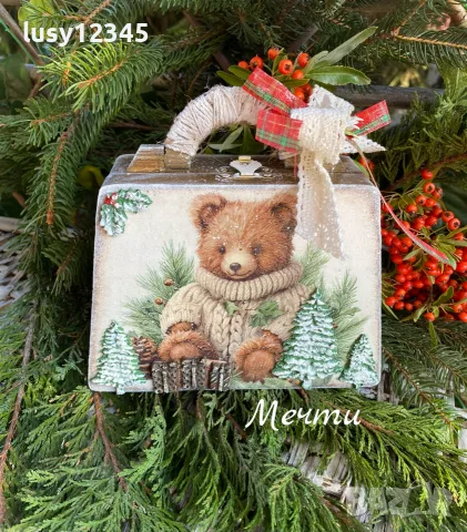 Кутия чантичка-Коледно мече! 🧸🎄✨