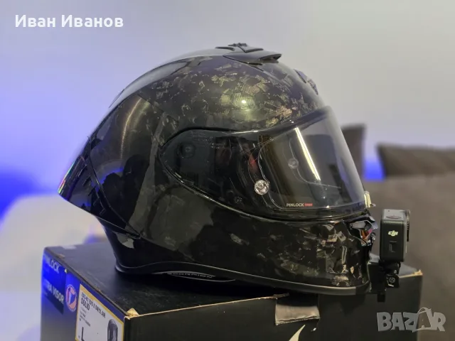 Каска Scorpion EXO R1 Evo II Onyx Carbon Air (Размер L)