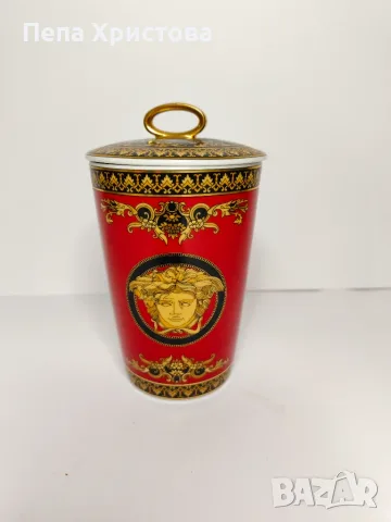 Луксозн свещник с капак Versace Medusa