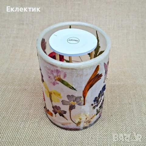 Фенер с хербарий, снимка 8 - Декорация за дома - 56652473