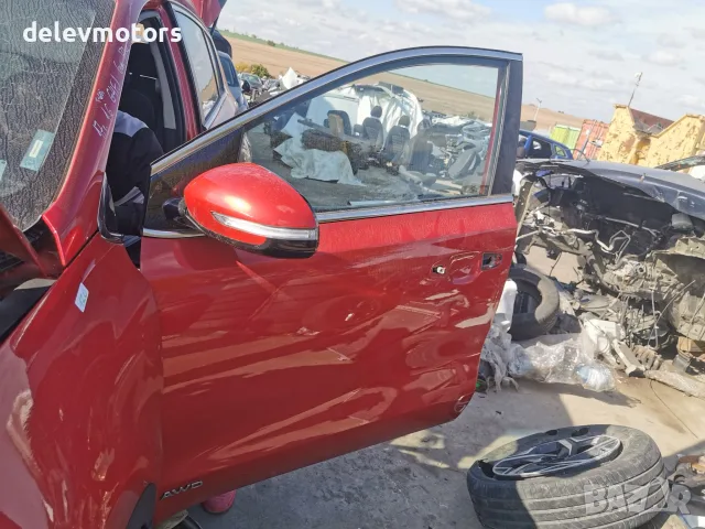 76003F1000 Предна лява врата в комплект Червен цвят; цената е за необорудвана врата за Kia Sportage