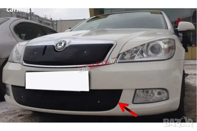 Зимен дефлектор (протектор) за решетка HЕКО за Skoda Octavia (2007-2013) - down