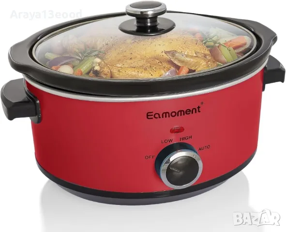 Уред за бавно готвене Eamoment Slow Cooker 3,5 л, 200 W
