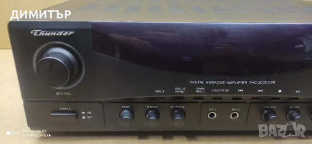 Усилвател/ресийвър Thunder - Модел THC-2002 USB, снимка 2 - Ресийвъри, усилватели, смесителни пултове - 56628239