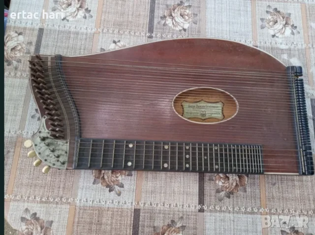Старинна антикварна цитра (Zither) Anton Bräuer Schönbach - 1925 г.