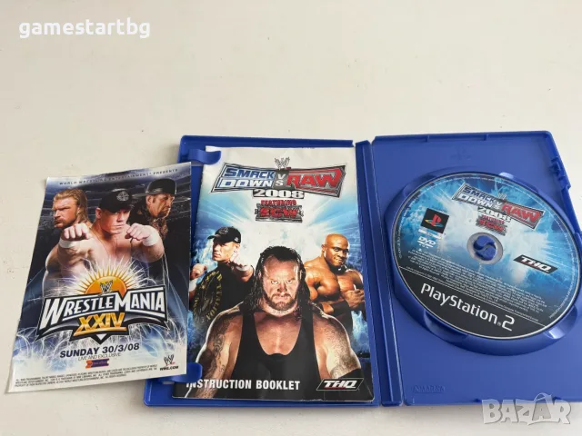 WWE Smackdown! Vs. RAW 2008 Featuring ECW за PS2, снимка 3 - Игри за PlayStation - 56647908