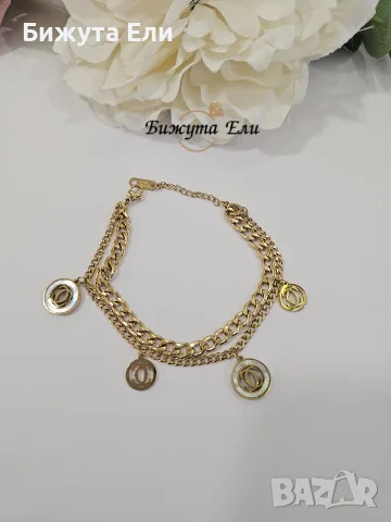 Гривна с висулки- медицинска стомана , снимка 3 - Гривни - 56573580
