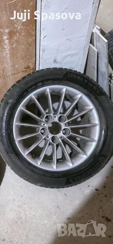  16 цолови алуминиеви джанти  4 броя за BMW E39  със всесезонни гуми  CONTINRNTAL 205 /60R/16H