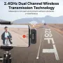 BOYA BY-V10 USB-C безжичен лавалиер микрофон за iPhone 16/15 Android, смартфон Type-C, снимка 5