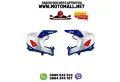 Мотокрос каска UFO RAYSON WHITE/RED/BLUE, снимка 1