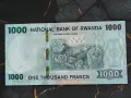 Банкнота - Руанда - 1000 франка UNC | 2019г., снимка 2