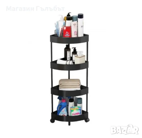 Ъглова въртяща се поставка Corner Storage Rack, снимка 5 - Етажерки - 56558097