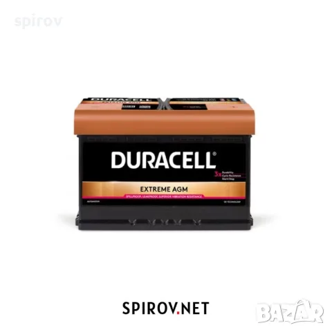 Акумулатор Duracell Extreme AGM 12V 70Ah 720A DE70