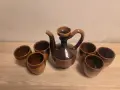 Керамичен сервиз за вино с 6 чаши, снимка 2