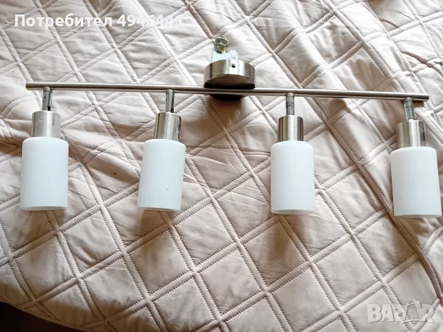 полилей с 4 лампи и тяло инокс