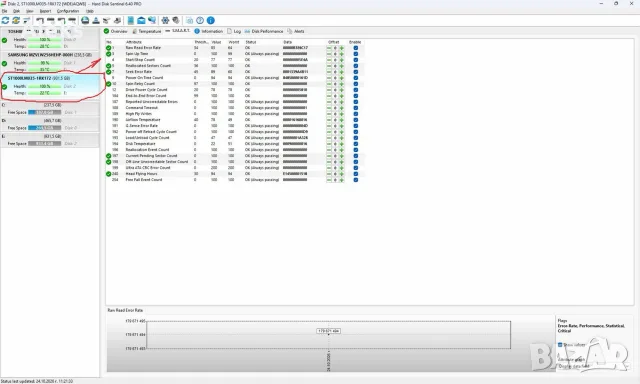 Хард Диск 1TB Seagate 2.5’’ на 100% Здраве, снимка 5 - Твърди дискове - 56641600