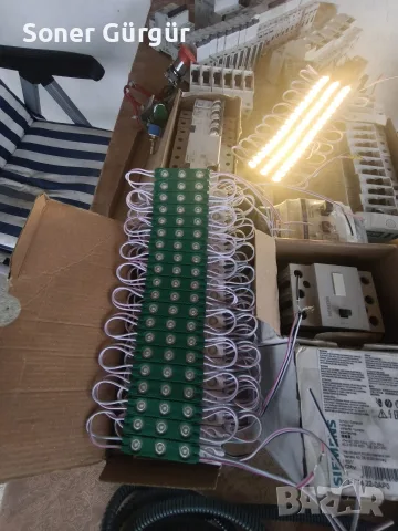 LED лампи DC 12 волта жълто, зелено и снежнобяло 