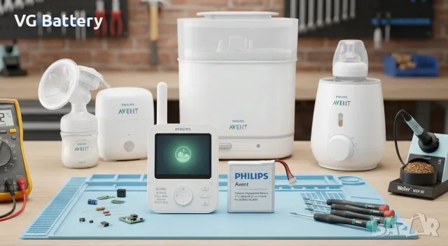 СЕРВИЗ и Батерии за Philips Avent бебефон / видеофон