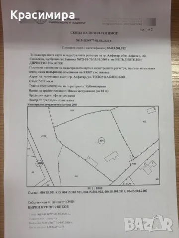 Къща с двор 5 500 кв.м, ток, вода и стопански постройки в гр. Алфатар