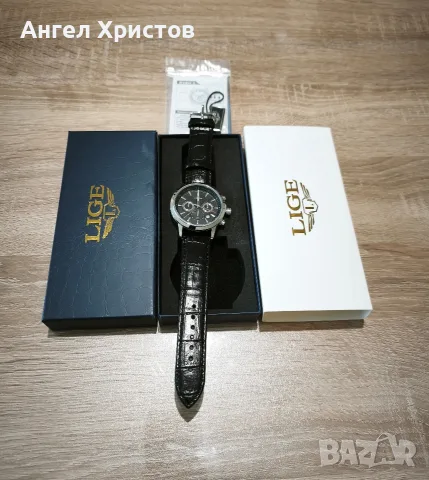 Часовник LIGE Хронограф - Чисто Нов, снимка 2 - Мъжки - 56578894