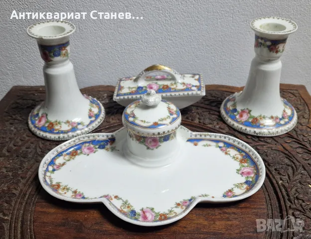 Антикварна порцеланова  мастилница 