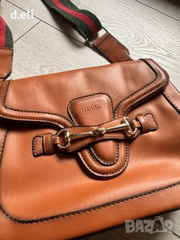 Gucci Original 100% Кожа, снимка 2 - Чанти - 56586585