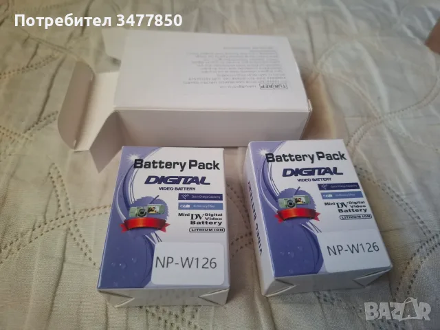 Батерии за фотоапарати Fuji-NP-W126 -2 бр.обща цена-30€