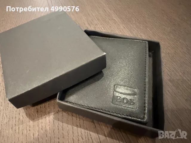 Елегантен мъжки портфейл EOS + ПОДАРЪК стилна картичка за пожелания