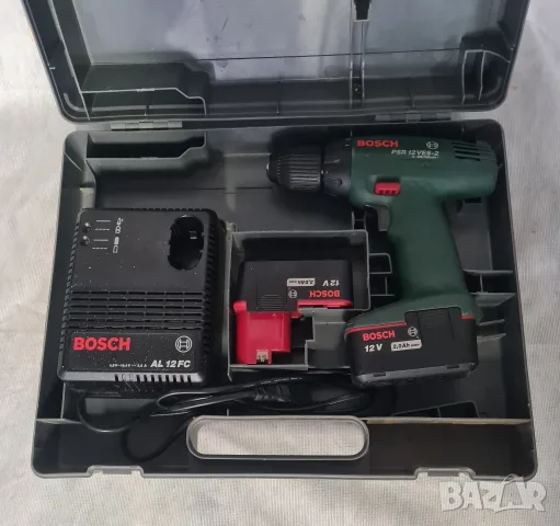 Винтоверт Bosch пълен комплект с куфар