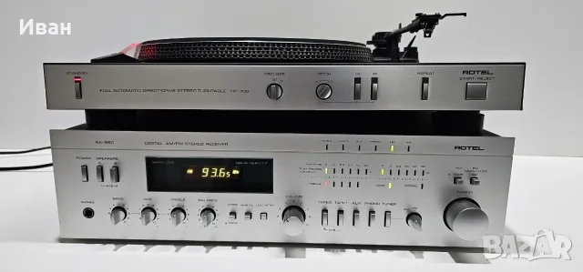 Rotel: Грамофон RP-700 + Ресивър RX-550