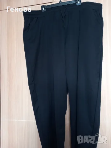 Мъжки черен панталон 5XL, снимка 2 - Панталони - 56644622