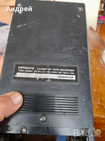 Стар касетофон Hitachi TRQ-258R, снимка 9 - Антикварни и старинни предмети - 56710813