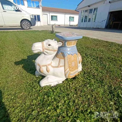 Порцеланова ретро камила, снимка 2 - Статуетки - 56653046