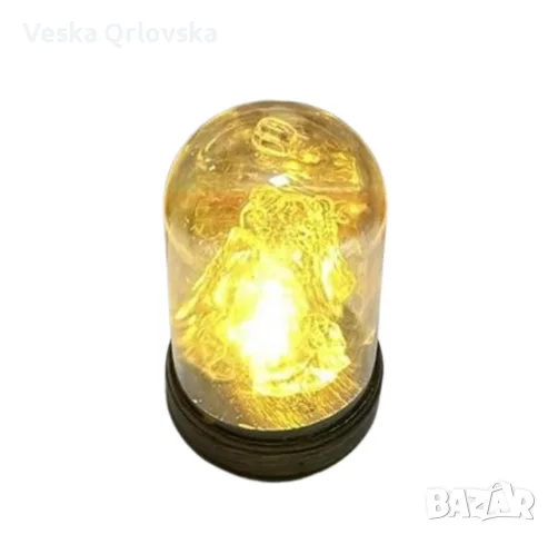 Кристална коледна стъкленица с LED светлина