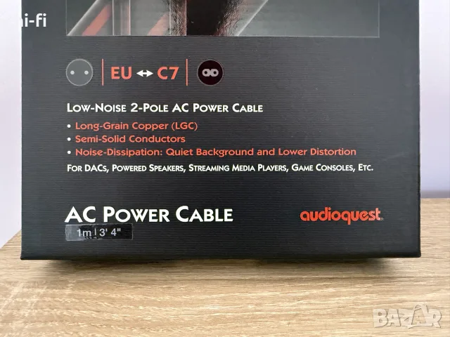 AudioQuest NRG-X2 / Аудио захранващ кабел, снимка 4 - Ресийвъри, усилватели, смесителни пултове - 56750381