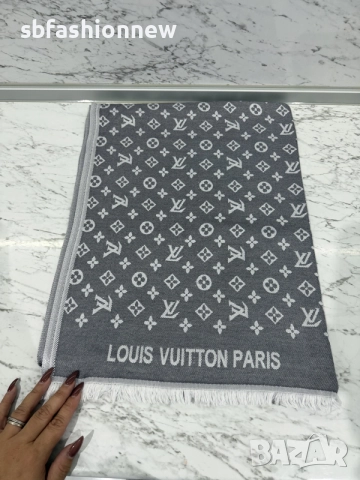 Louis Vuitton шал кашмир , снимка 6 - Шалове - 56559424