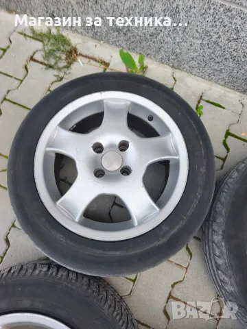 Алуминиеви джанти 15ки 4х100, снимка 5 - Гуми и джанти - 56557005
