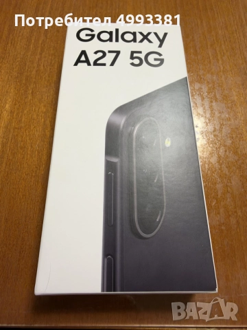 Samsung Galaxy A27 5G 128GB / 6GB RAM – Черен, Нов, 2г. Гаранция от Vivacom
