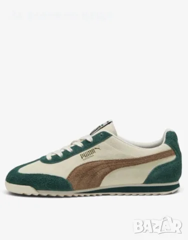 PUMA Arizona Suede Frosted Ivory White/Green Мъжки Маратонки👟Мъжки Спортни Обувки Код P3079