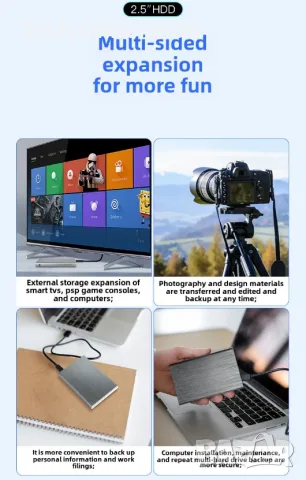 Кутия за външен SSD/HDD 2.5 диск алуминии USB Type-C, снимка 5 - Външни хард дискове - 56749648