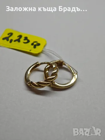 Дамски златни обици 2,23гр