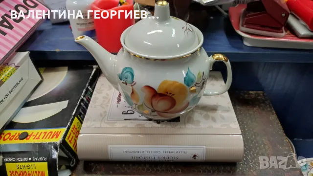 Сервиз чай/кафе рисуван СССР, снимка 4 - Сервизи - 56576023