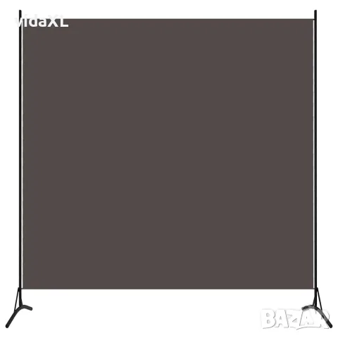 vidaXL Параван за стая, 1 панел, антрацит, 175x180 см, снимка 3 - Паравани - 56146688