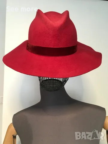Max & Co. "Esercito" felt fedora hat капела вълна , снимка 2 - Шапки - 56636573