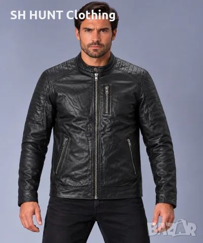 Jack & Jones Leather Jacket Размер L мъжко яке естествена кожа 19-27