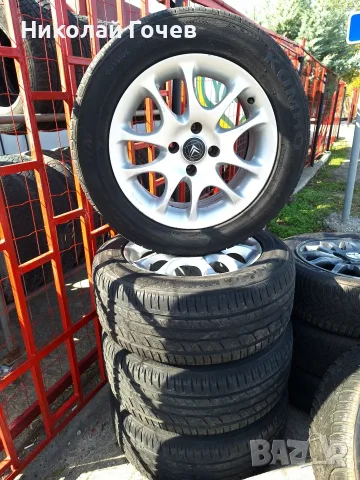 Оригинални алуминиеви джанти Citroen 16; 4x108 с лятeн комплект гуми Kumho 215/55 ZR16